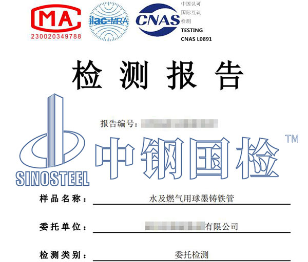 球墨鑄鐵件檢測(cè)報(bào)告