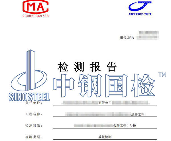 公路橋梁工程檢測報告